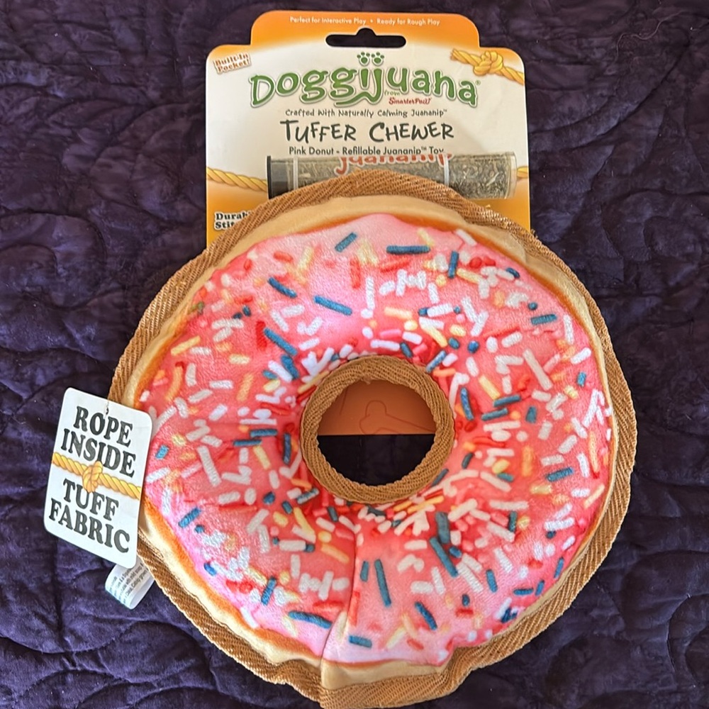 Tuff Chew donut with naturally calming Juananip